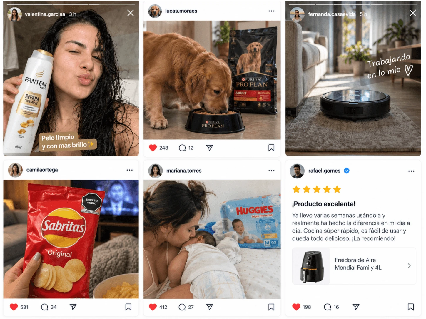 Reseñas, publicaciones sociales y momentos de boca a boca en distintos canales